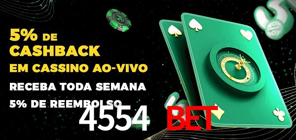 Promoções do cassino ao Vivo 4554 BET